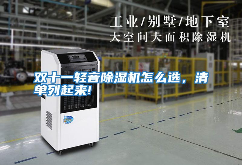 雙十一輕音除濕機怎么選,清單列起來!