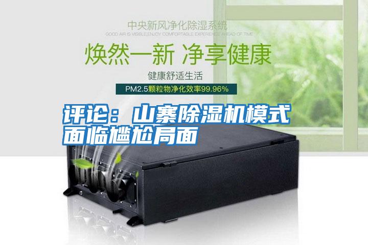 評(píng)論:山寨除濕機(jī)模式 面臨尷尬局面