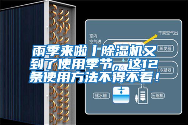 雨季來啦丨除濕機又到了使用季節(jié)，這12條使用方法不得不看！