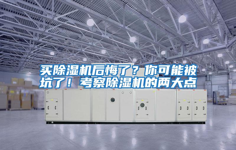 買除濕機后悔了?你可能被坑了!考察除濕機的兩大點