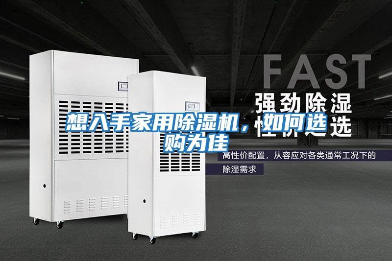 想入手家用除濕機,如何選購為佳