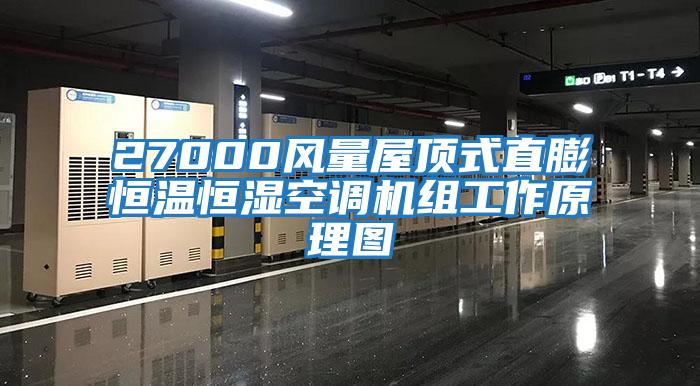 27000風(fēng)量屋頂式直膨恒溫恒濕空調(diào)機組工作原理圖