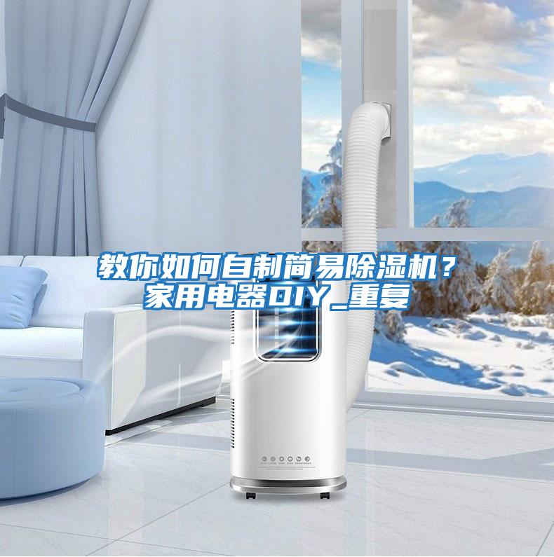 教你如何自制簡易除濕機？家用電器DIY_重復