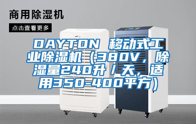DAYTON 移動(dòng)式工業(yè)除濕機(jī)(380V,除濕量240升/天,適用350-400平方)