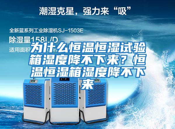 為什么恒溫恒濕試驗(yàn)箱濕度降不下來?恒溫恒濕箱濕度降不下來