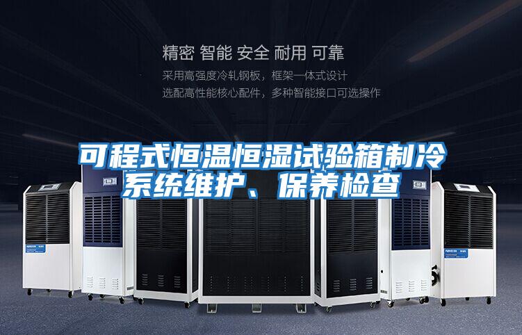 可程式恒溫恒濕試驗箱制冷系統維護、保養檢查