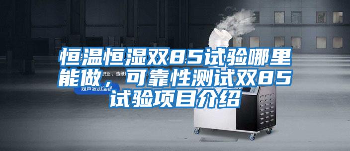 恒溫恒濕雙85試驗哪里能做，可靠性測試雙85試驗項目介紹