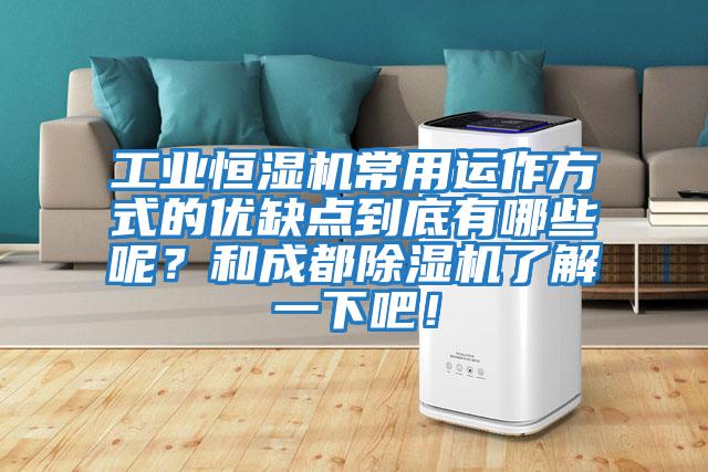 工業(yè)恒濕機常用運作方式的優(yōu)缺點到底有哪些呢？和成都除濕機了解一下吧！