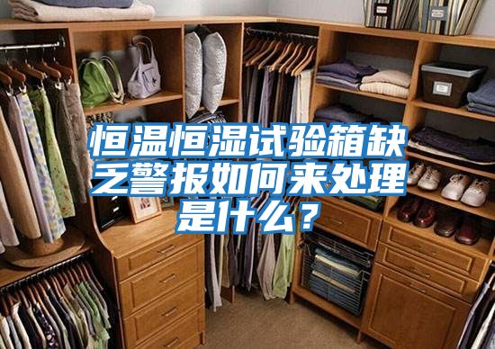 恒溫恒濕試驗箱缺乏警報如何來處理是什么?