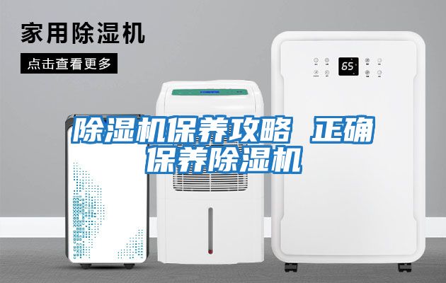 除濕機保養攻略 正確保養除濕機