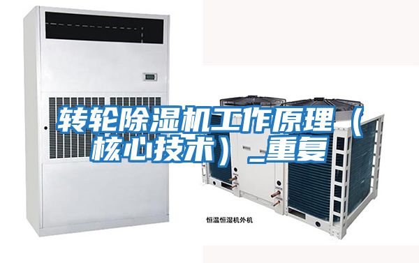轉輪除濕機工作原理(核心技術)_重復