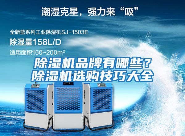 除濕機品牌有哪些？除濕機選購技巧大全