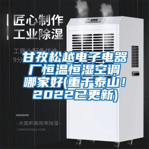 甘孜松越電子電器廠恒溫恒濕空調哪家好(重于泰山！2022已更新)