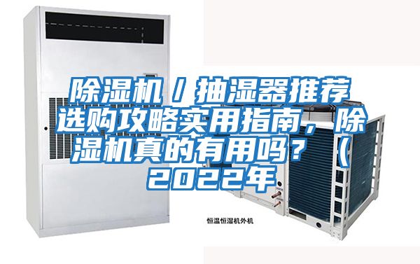 除濕機／抽濕器推薦選購攻略實用指南，除濕機真的有用嗎？（2022年